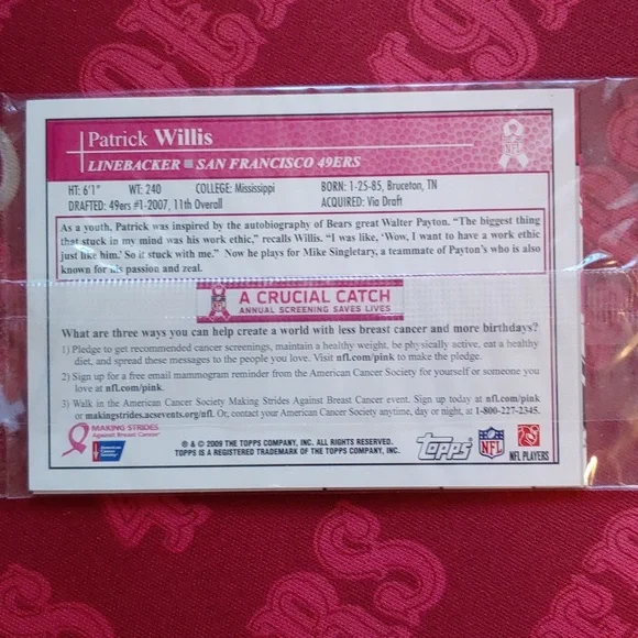 49ers Collectors Card - Picture 2 of 2